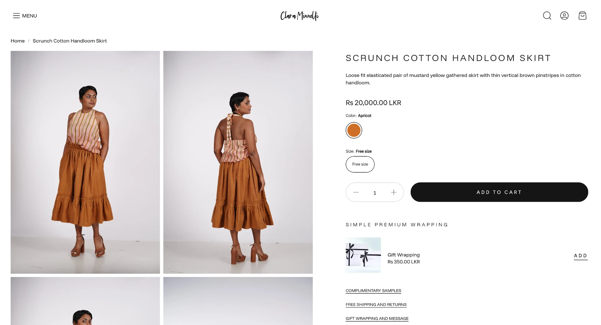 Clara Minnelli — HANDLOOM CLOTHING STORE